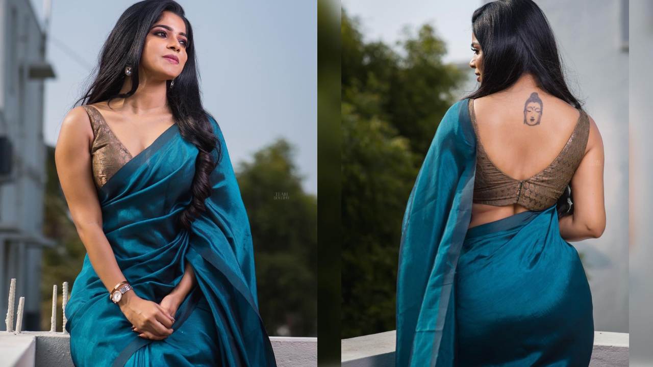 Divyabharathi : చీరలో వయ్యారాలు ఒలకబోస్తున్న దివ్యభారతి