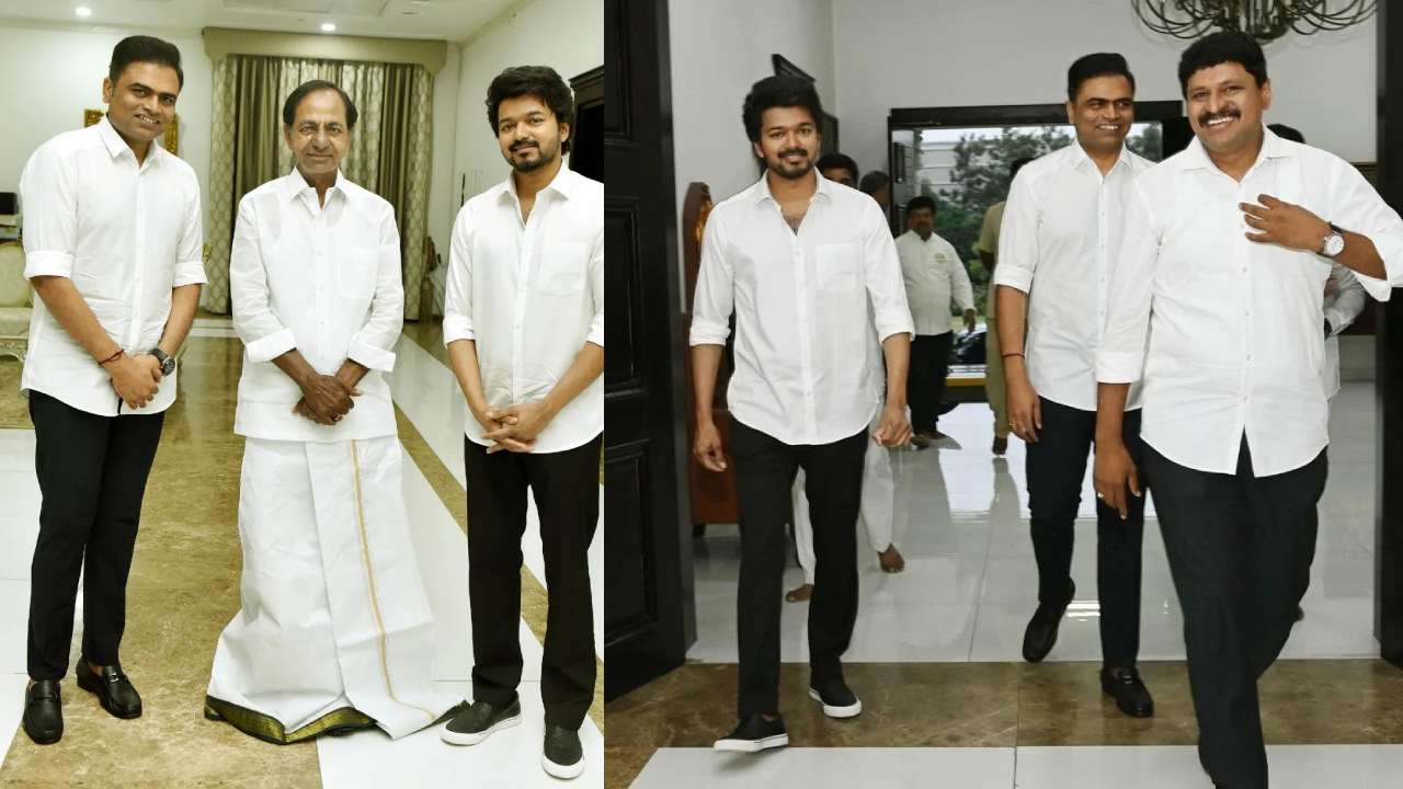 KCR : కేసీఆర్‌ని కలిసిన తమిళ స్టార్ హీరో విజయ్