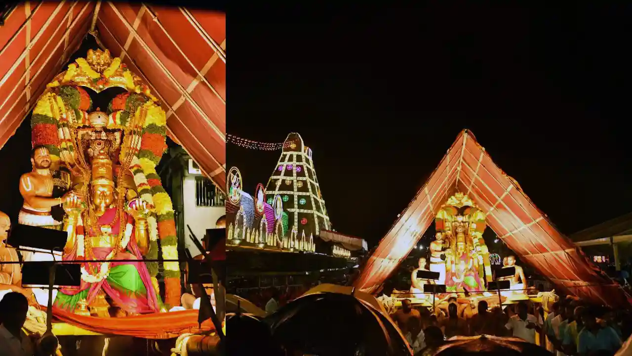 Tirumala : వైభవంగా పౌర్ణమి గరుడ సేవ Tirumala : వైభవంగా పౌర్ణమి గరుడ సేవ