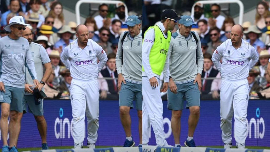 England's Jack Leach Withdrawn From 1st Test Vs Nz Following Head Injury; Parkinson Named Replacement