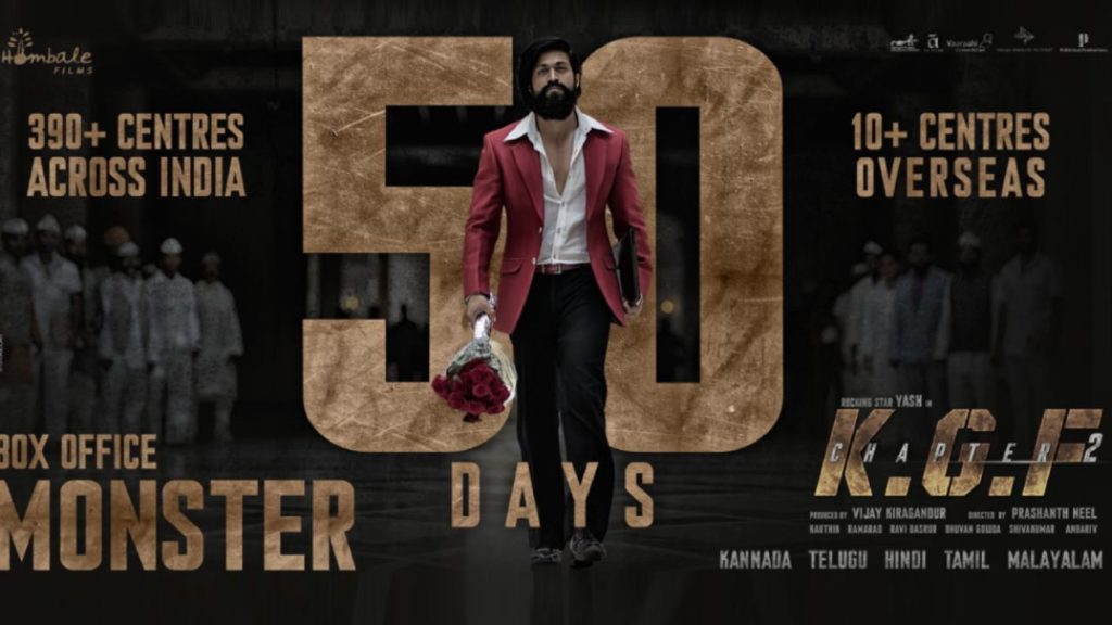 Kgf2 Completes 50 Days Theatrical Run
