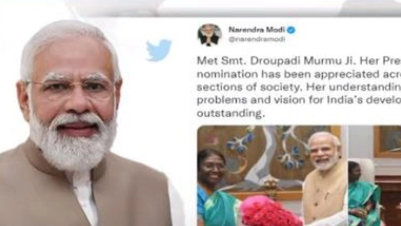 PM Modi Tweet : ద్రౌపది ముర్ము అభ్యర్థిత్వంపై ప్రధాని మోదీ ట్వీట్ PM Modi Tweet : ద్రౌపది ముర్ము అభ్యర్థిత్వంపై ప్రధాని మోదీ ట్వీట్