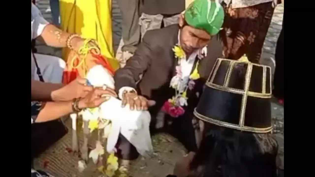 Viral Video : ఆడ మేకను పెళ్ళి చేసుకున్న ఇండోనేషియన్.. ఎందుకో తెలుసా…. ? Viral Video : ఆడ మేకను పెళ్ళి చేసుకున్న ఇండోనేషియన్.. ఎందుకో తెలుసా…. ?