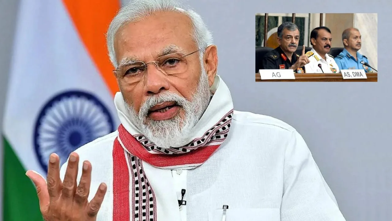 PM Modi : ప్రధాని మోదీతో త్రివిధ దళాధిపతులు భేటీ PM Modi : ప్రధాని మోదీతో త్రివిధ దళాధిపతులు భేటీ