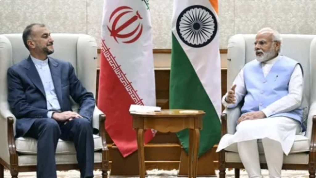 Iran Foreing Minister With Modi
