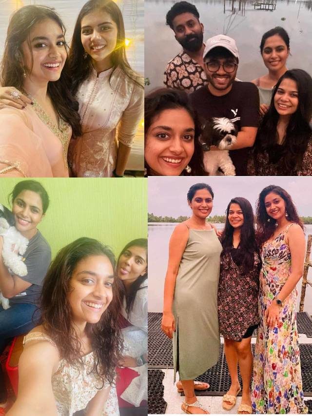 >ఫ్రెండ్స్ తో కలిసి కేరళలో ఎంజాయ్ చేస్తున్న హీరోయిన్ కీర్తి సురేష్