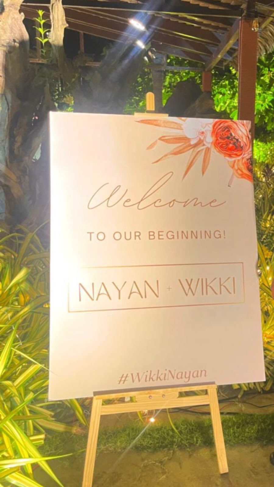 Nayan Vignesh wedding  entry 