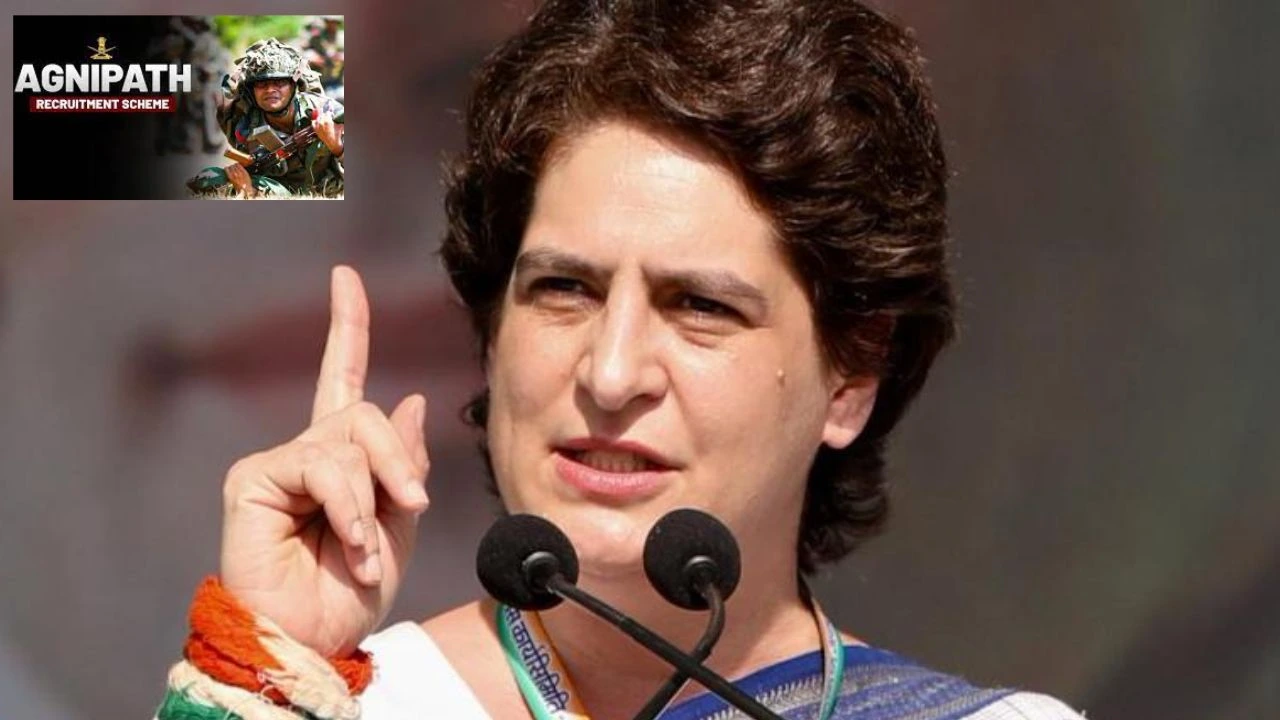 Priyanka Gandhi : అగ్నిపథ్ ఆర్మీని అంతం చేస్తుంది : ప్రియాంక గాంధీ Priyanka Gandhi : అగ్నిపథ్ ఆర్మీని అంతం చేస్తుంది : ప్రియాంక గాంధీ