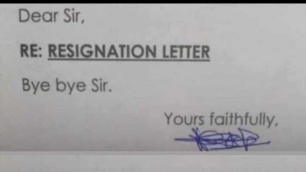Resign