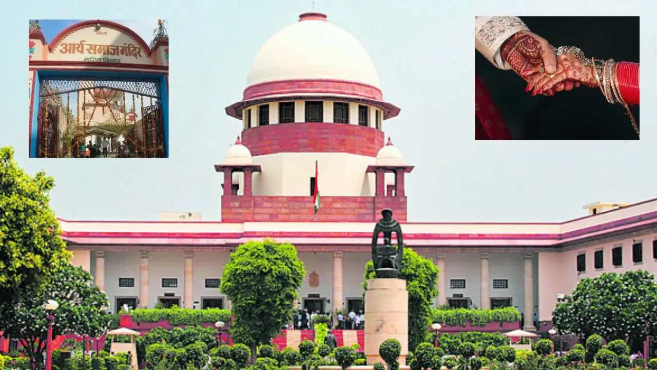 Supreme Court : ఆర్య సమాజ్ పెళ్లిళ్లపై సుప్రీంకోర్టు కీలక తీర్పు..వారిచ్చే వివాహ ధ్రువపత్రం చెల్లదు Supreme Court : ఆర్య సమాజ్ పెళ్లిళ్లపై సుప్రీంకోర్టు కీలక తీర్పు..వారిచ్చే వివాహ ధ్రువపత్రం చెల్లదు