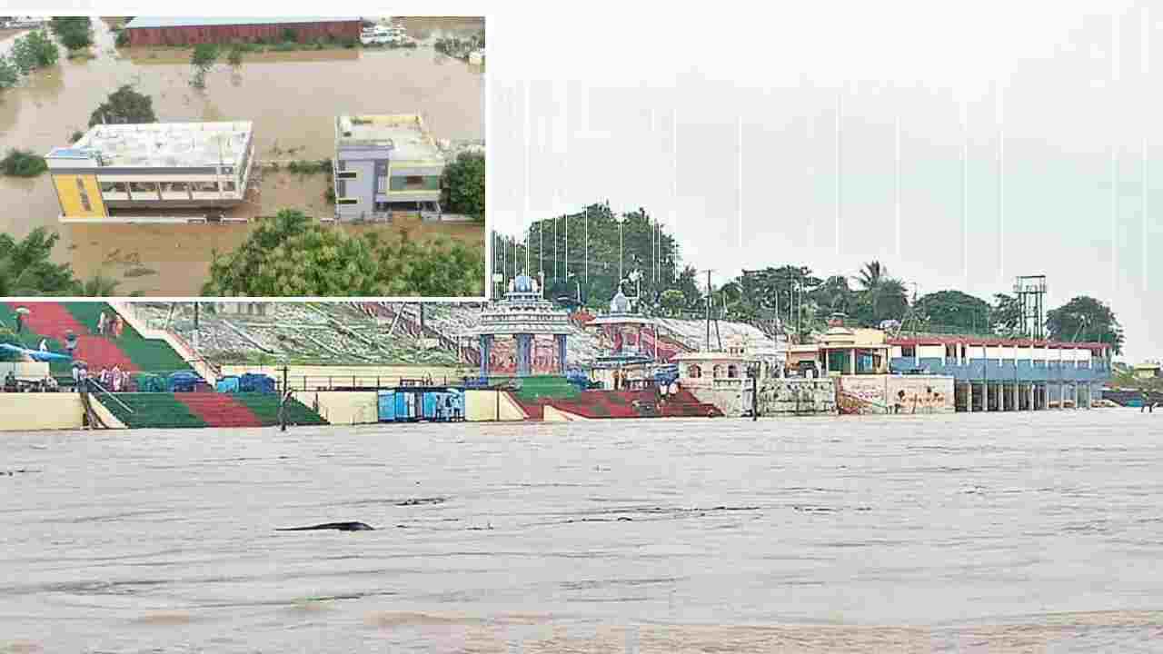 Godavari Floods: భయం గుప్పిట్లో భద్రాద్రి.. 71.30 అడుగులకు చేరిన గోదావరి నీటిమట్టం.. Godavari Floods: భయం గుప్పిట్లో భద్రాద్రి.. 71.30 అడుగులకు చేరిన గోదావరి నీటిమట్టం..