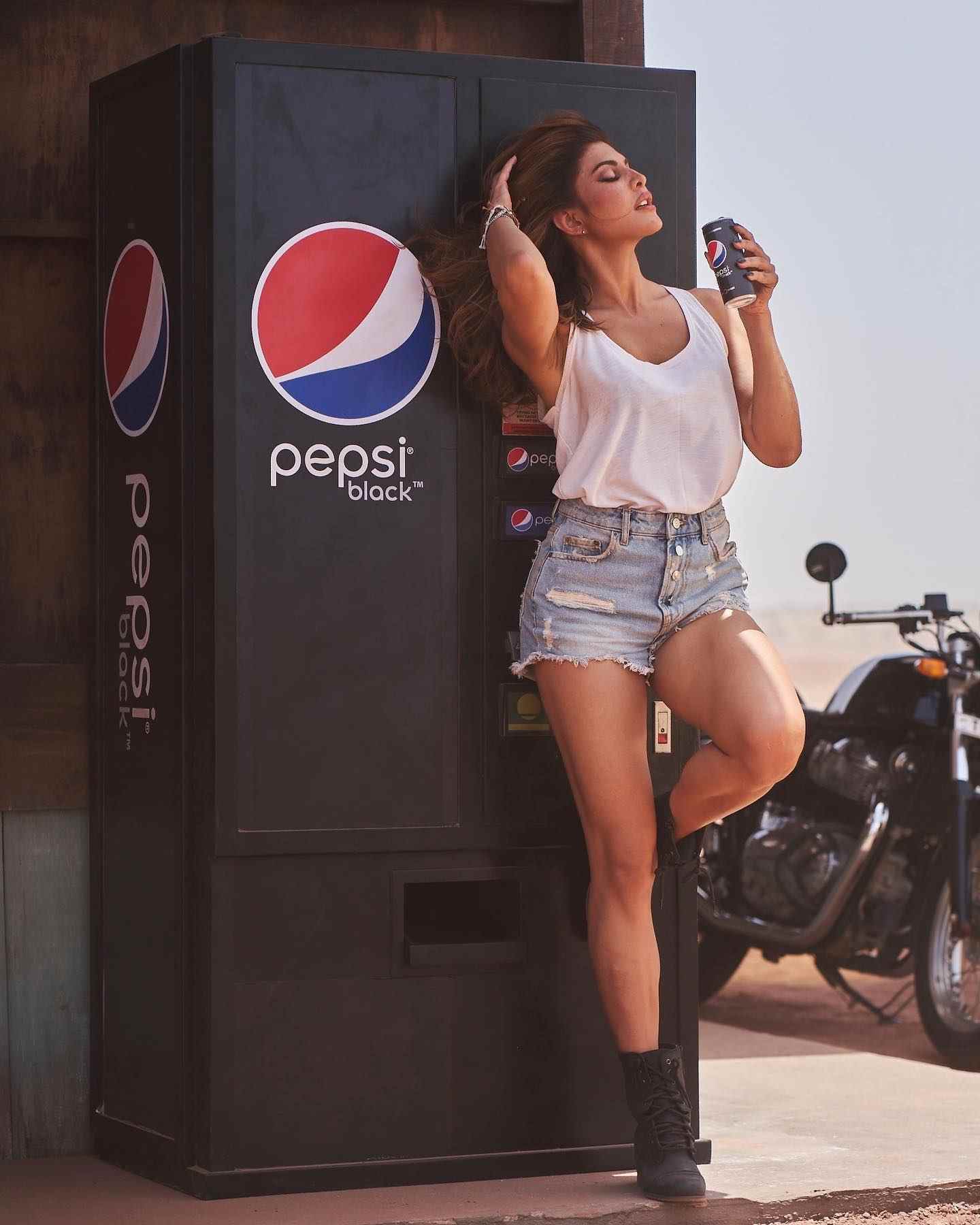 Jacqueline Fernandez stylish photos for Pepsi ad