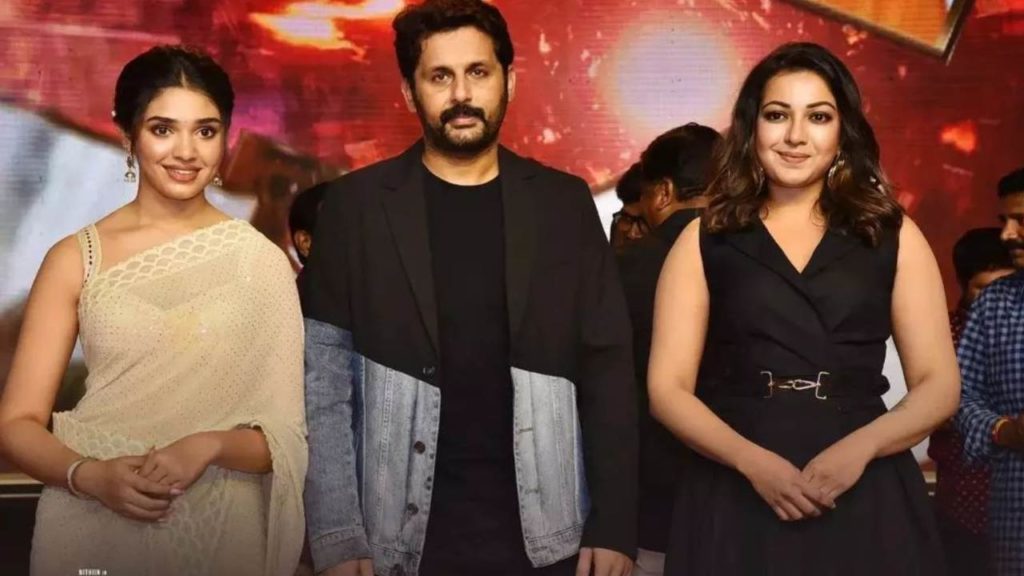 Macharla Niyojavargam Trailer Launch Event