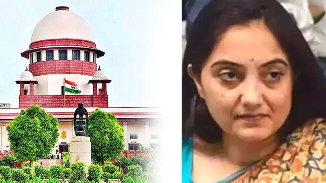 Supreme Court : దేశ ప్రజలకు నుపుర్ శర్మ క్షమాపణలు చెప్పాలని సుప్రీంకోర్టు ఆదేశం.. Supreme Court : దేశ ప్రజలకు నుపుర్ శర్మ క్షమాపణలు చెప్పాలని సుప్రీంకోర్టు ఆదేశం..