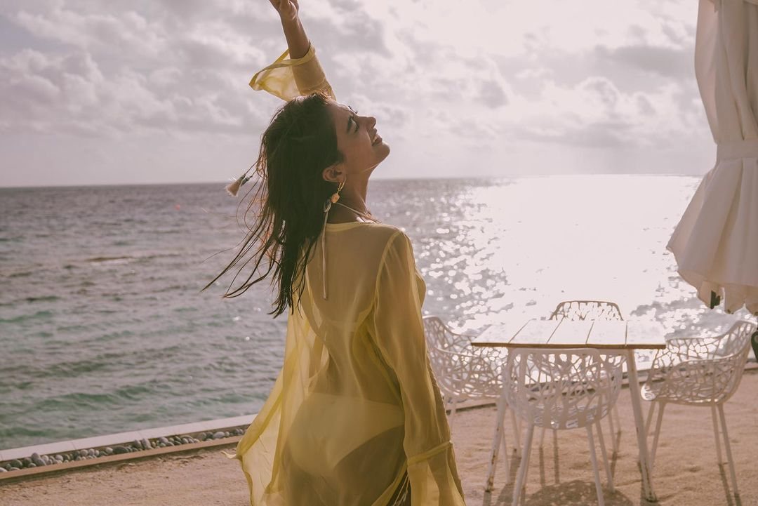 Pooja Hegde Creates Ruckus In Bikini Wear003