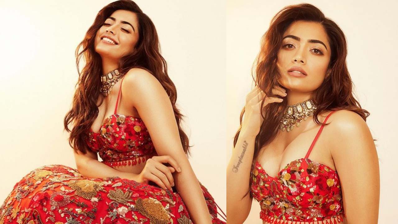Rashmika Mandanna Stuns With Her Glamour Pose