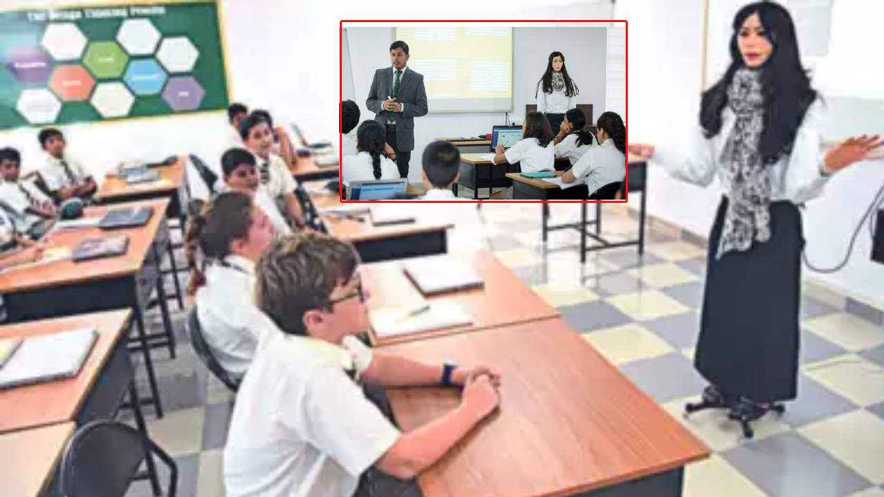 Robot Teacher in Hyd : స్కూల్ టీచర్ గా రోబోలు..దేశంలోనే తొలిసారి హైదరాబాద్ స్కూల్లో ప్రయోగం Robot Teacher in Hyd : స్కూల్ టీచర్ గా రోబోలు..దేశంలోనే తొలిసారి హైదరాబాద్ స్కూల్లో ప్రయోగం