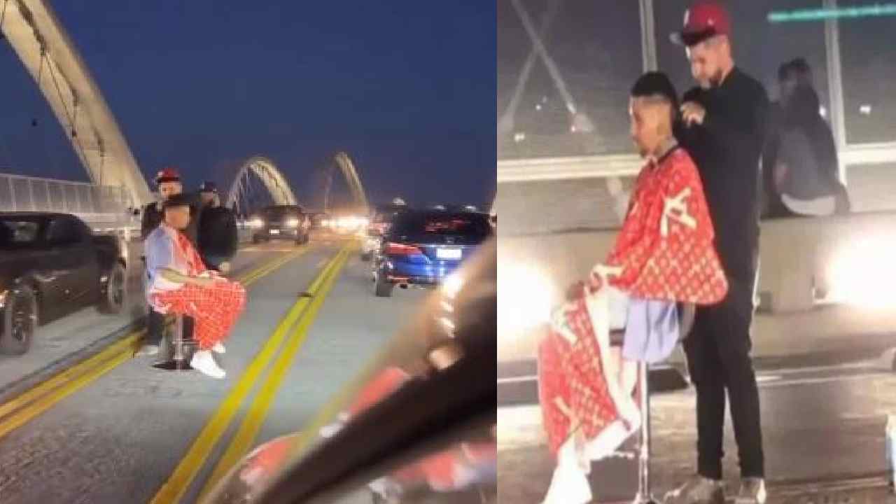 Viral Video : అత్యంత రద్దీగా ఉండే బ్రిడ్జి మద్యలో సెలూన్–వైరల్ వీడియో Viral Video : అత్యంత రద్దీగా ఉండే బ్రిడ్జి మద్యలో సెలూన్–వైరల్ వీడియో