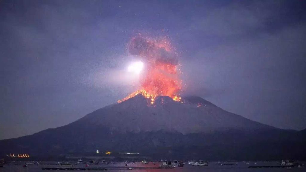 Volcano Erupts