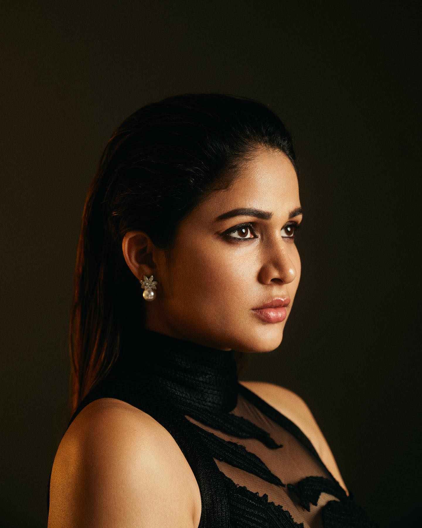 Lavanya Tripathi photoshoot with black dress 