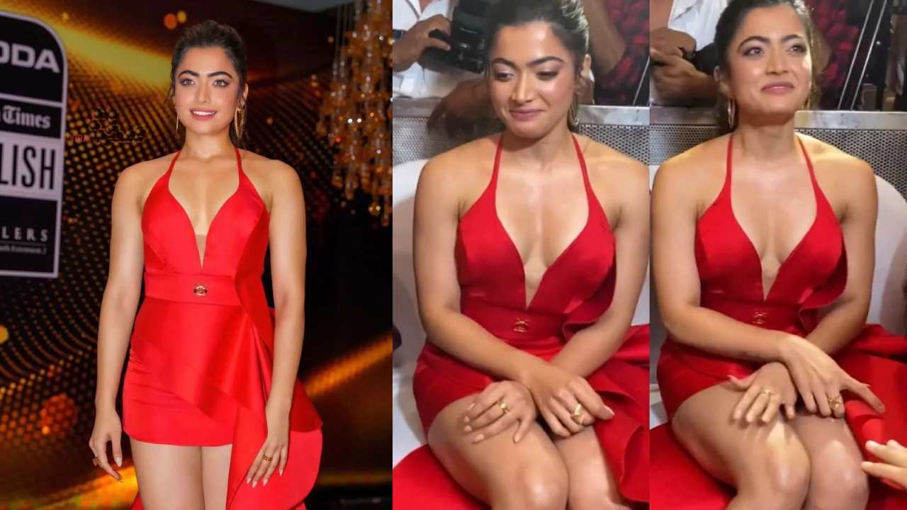 Rashmika Mandanna : పొట్టి బట్టలతో మరోసారి ఇబ్బంది పడ్డ రష్మిక.. ట్రోల్ చేస్తున్న నెటిజన్లు.. Rashmika Mandanna : పొట్టి బట్టలతో మరోసారి ఇబ్బంది పడ్డ రష్మిక.. ట్రోల్ చేస్తున్న నెటిజన్లు..