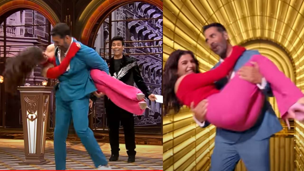 Koffee with Karan : సమంతని ఎత్తుకొని తిప్పేసిన అక్షయ్.. రణ్వీర్సింగ్ తో డ్యాన్స్ చేస్తా అంటున్న సమంత.. Koffee with Karan : సమంతని ఎత్తుకొని తిప్పేసిన అక్షయ్.. రణ్వీర్సింగ్ తో డ్యాన్స్ చేస్తా అంటున్న సమంత..
