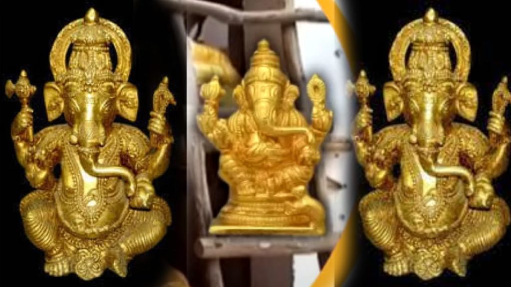 18 feet Gold Ganesh In UP