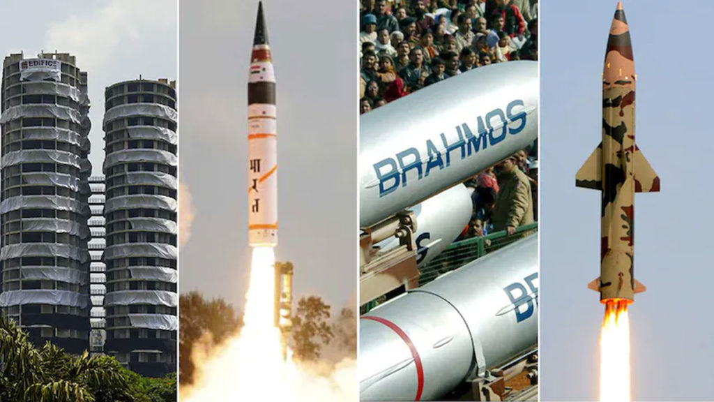 Explosives used in Noida Twin Towers demolition is equal to 3 Agni or 12 Brahmos or 4 Prithvi missiles