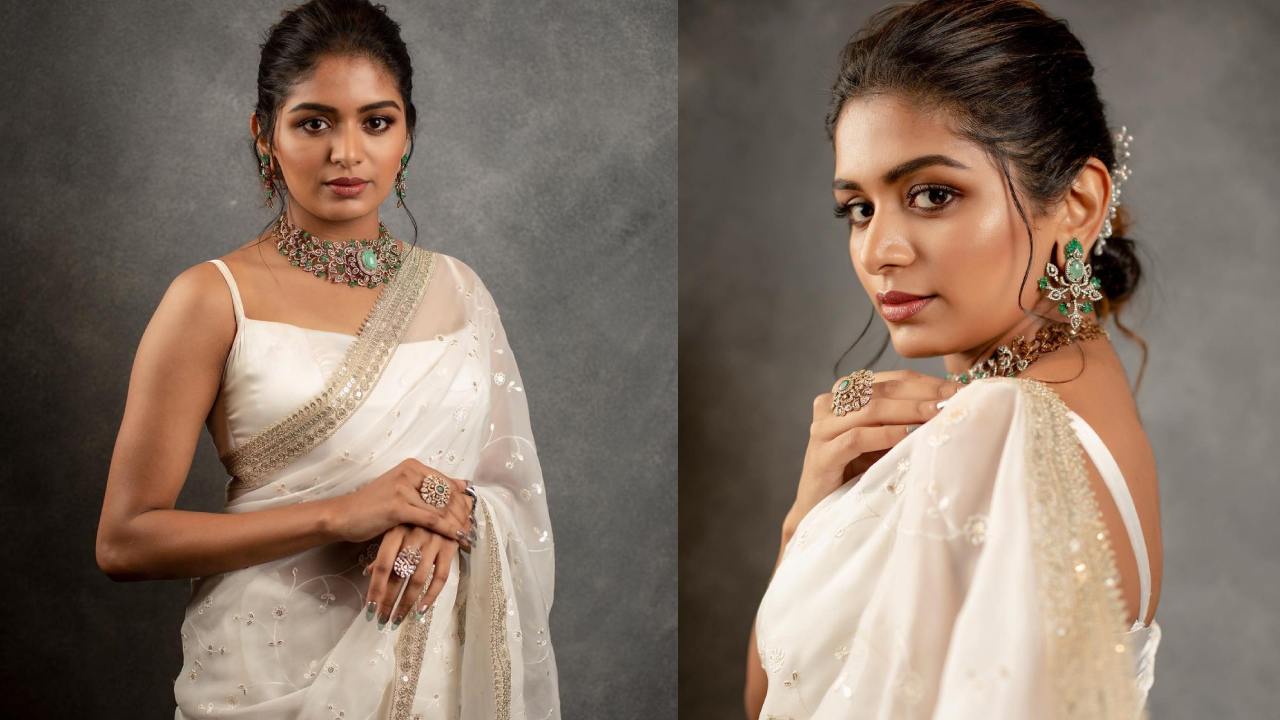 Aditi Shankar :  వైట్ శారీలో అదరగొట్టిన డైరెక్టర్ శంకర్ కూతురు.. హీరోయిన్ అదితి శంకర్