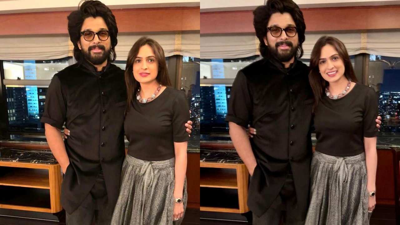 Allu Arjun Meets Aditi Agarwal In US