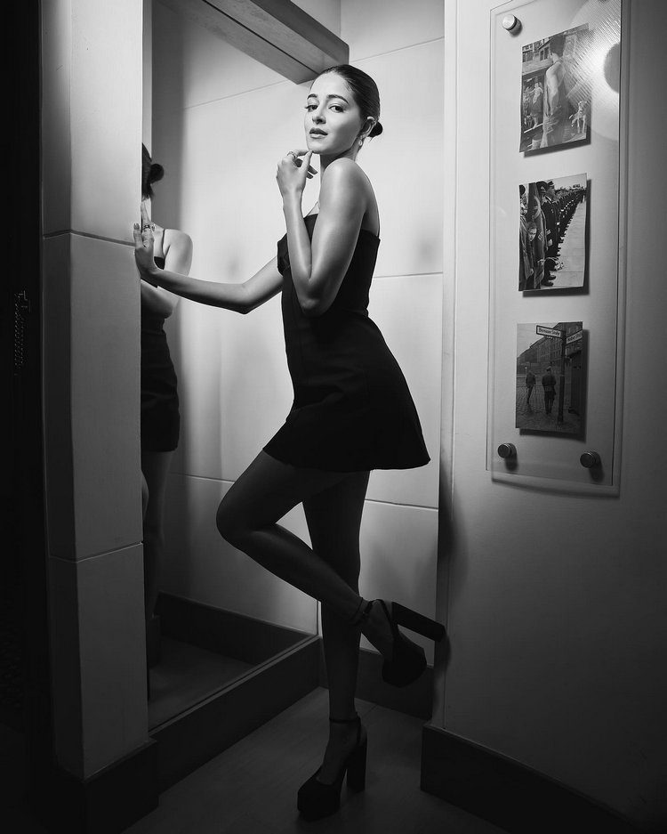 Ananya Pandey Allures In Black And White