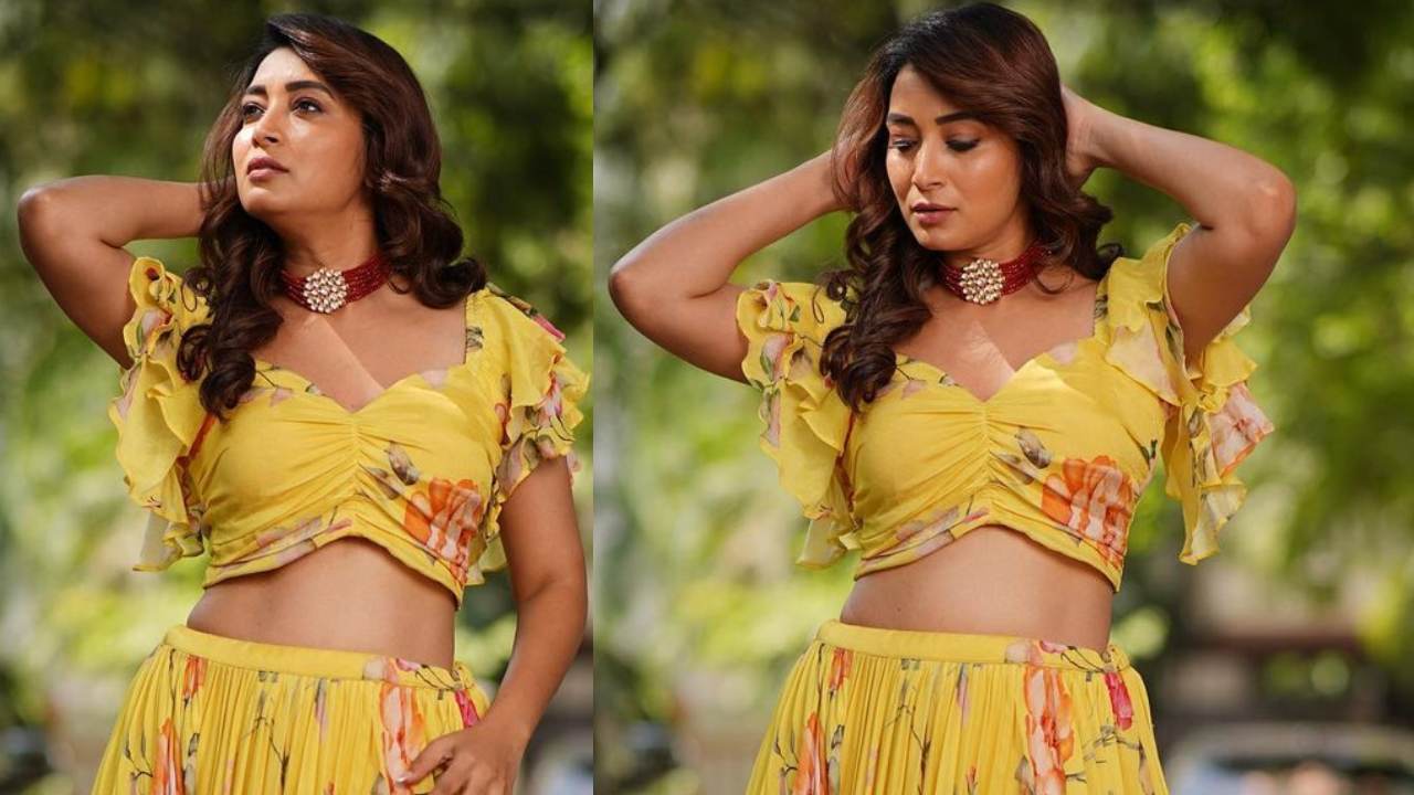 Anchor Bhanu Shree: యెల్లో డ్రెస్‌లో మెరిసిపోతున్న భానుశ్రీ