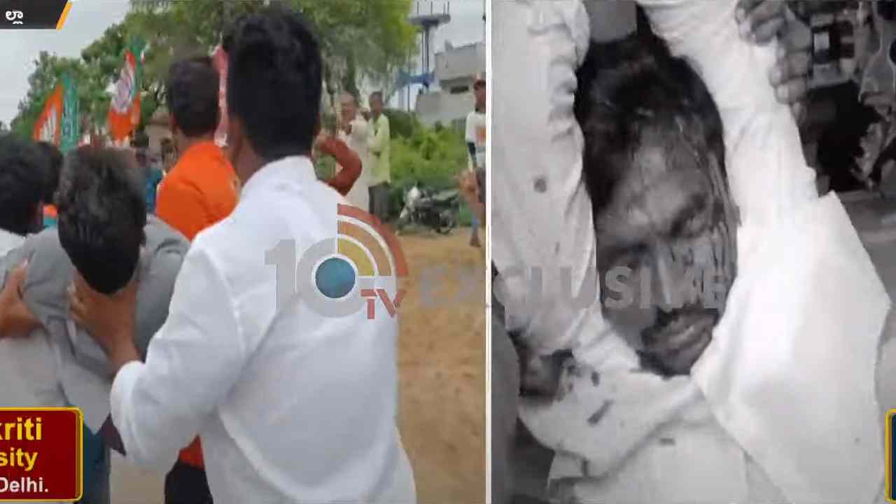 BJP-TRS: బండి సంజయ్ పాదయాత్రలో ఉద్రిక్తత.. బీజేపీ-టీఆర్ఎస్ ఘర్షణ BJP-TRS: బండి సంజయ్ పాదయాత్రలో ఉద్రిక్తత.. బీజేపీ-టీఆర్ఎస్ ఘర్షణ