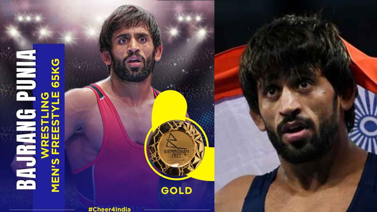 Bajrang Punia Wins Gold In CWG 2022 : కామన్వెల్త్ గేమ్స్లో భారత్కు మరో గోల్డ్ మెడల్.. రెజ్లింగ్లో భజరంగ్ పూనియాకు స్వర్ణం Bajrang Punia Wins Gold In CWG 2022 : కామన్వెల్త్ గేమ్స్లో భారత్కు మరో గోల్డ్ మెడల్.. రెజ్లింగ్లో భజరంగ్ పూనియాకు స్వర్ణం