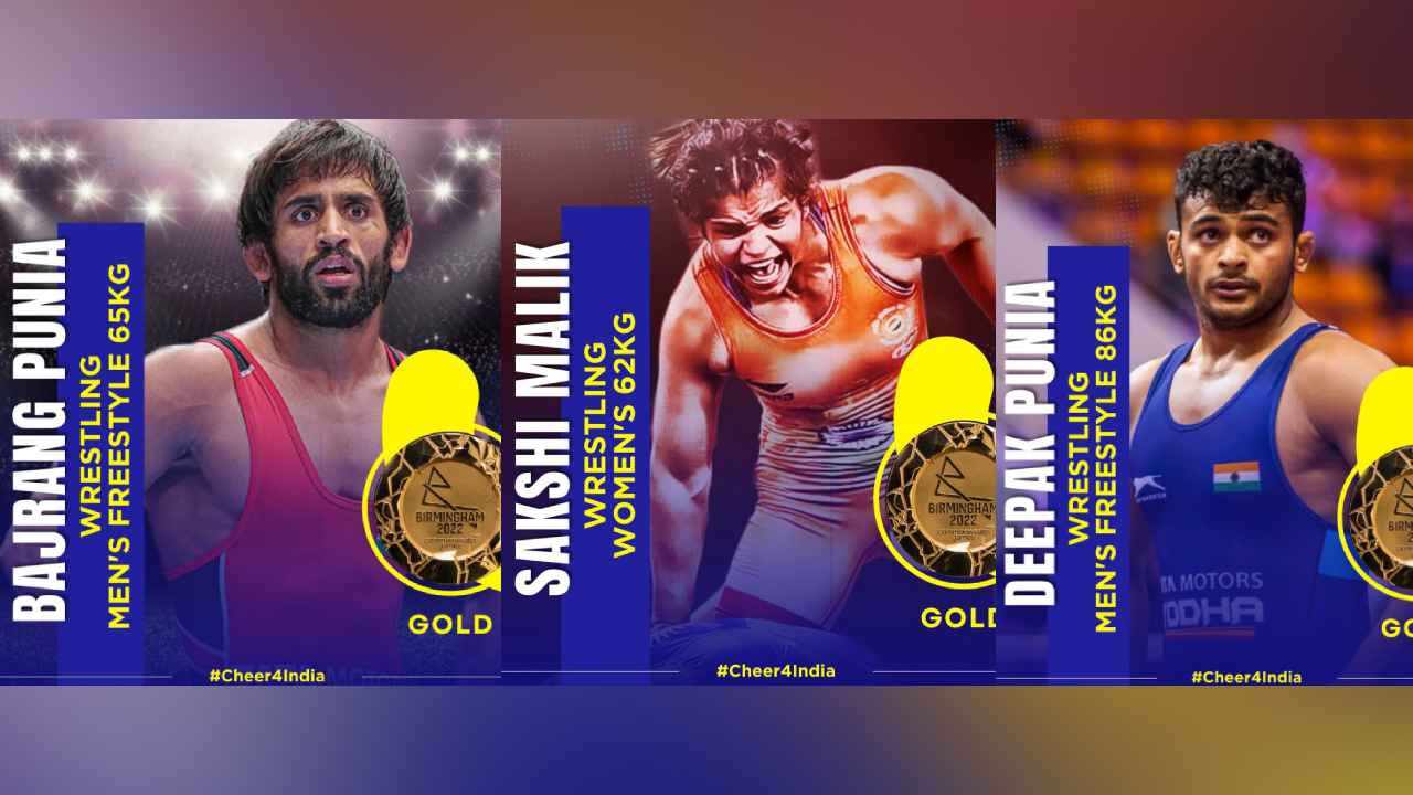 Commonwealth Games 2022 : పసిడి పట్టు.. కామన్వెల్త్ గేమ్స్లో భారత రెజ్లర్ల జోరు.. ఒకేరోజు 3 స్వర్ణాలు Commonwealth Games 2022 : పసిడి పట్టు.. కామన్వెల్త్ గేమ్స్లో భారత రెజ్లర్ల జోరు.. ఒకేరోజు 3 స్వర్ణాలు