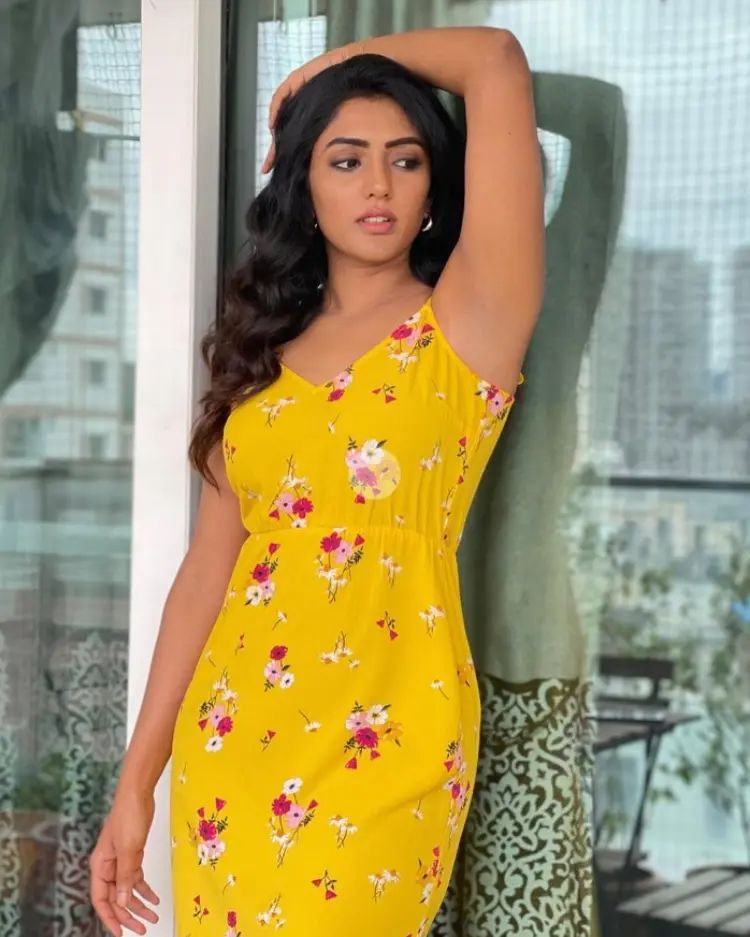 Eesha Rebba Looks Stunning In Yellow Dress