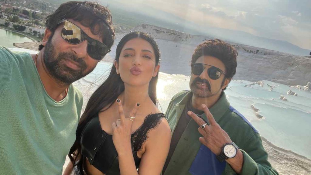 Gopichand Malineni Selfie With Balakrishna In NBK107 Sets Goes Viral