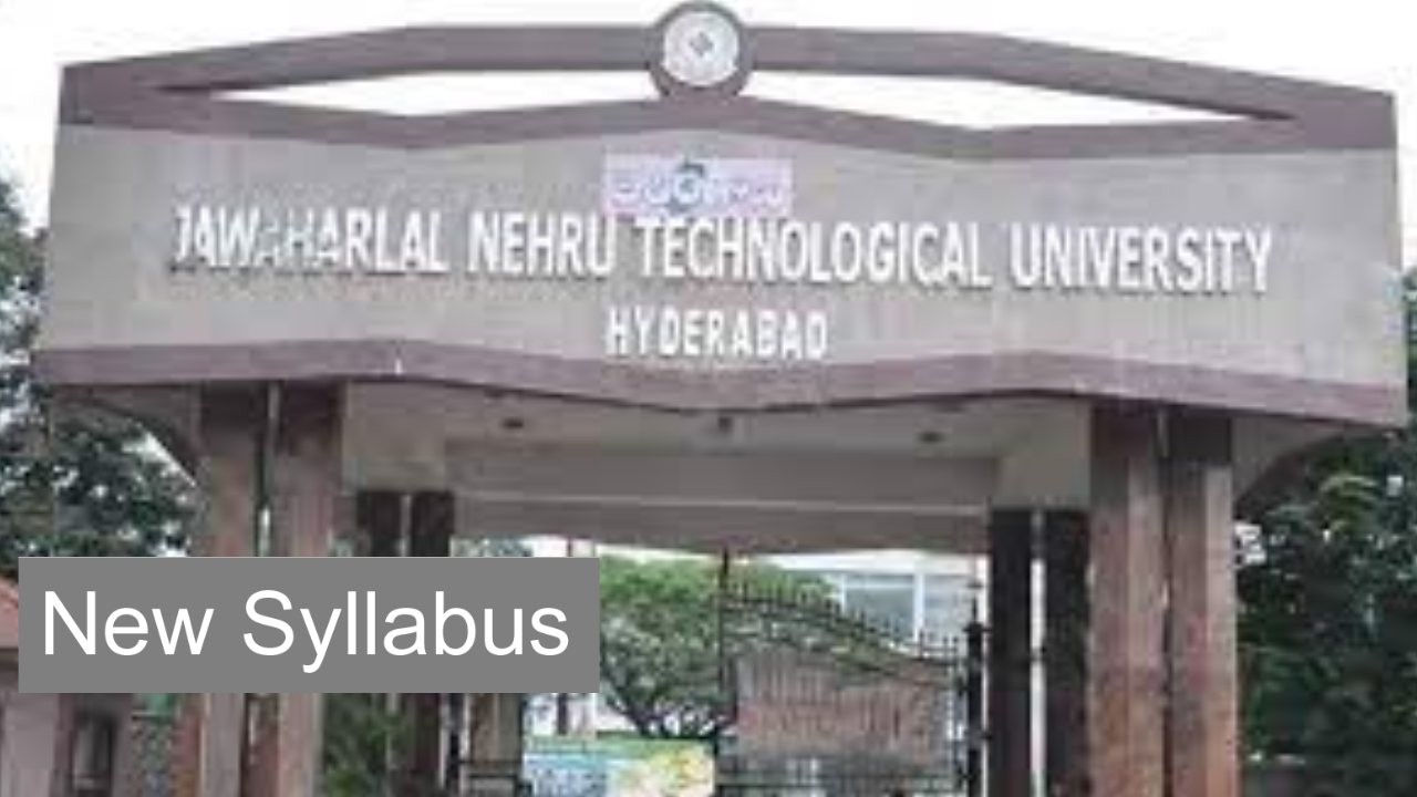 JNTUH New Syllabus : జేన్టీయూహెచ్ లో కొత్త సిలబస్..రెండు వారాల్లో అమల్లోకి JNTUH New Syllabus : జేన్టీయూహెచ్ లో కొత్త సిలబస్..రెండు వారాల్లో అమల్లోకి
