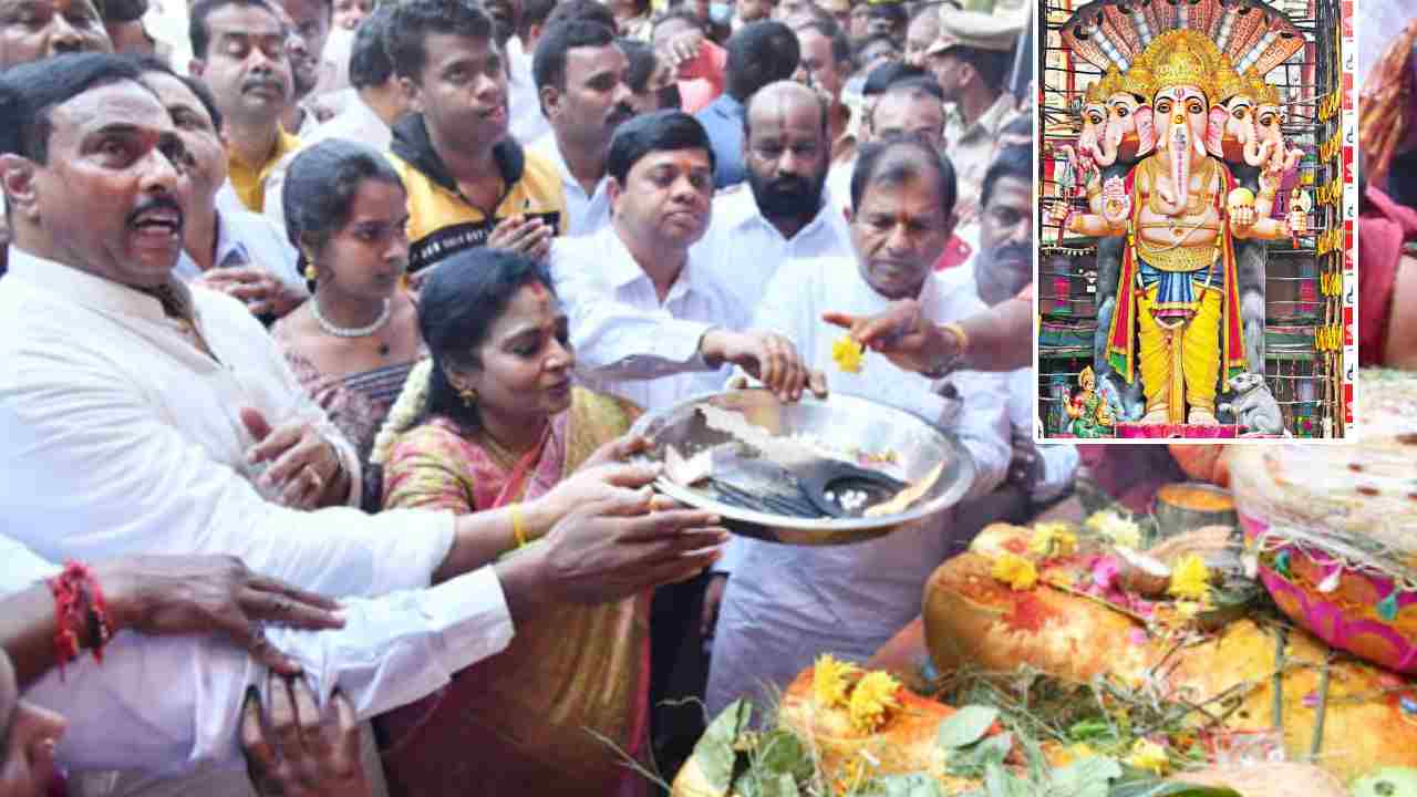 Khairatabad Ganesh: ఖైరతాబాద్లో కొలువుదీరిన గణనాథుడు.. తొలిపూజ చేసిన గవర్నర్ తమిళిసై Khairatabad Ganesh: ఖైరతాబాద్లో కొలువుదీరిన గణనాథుడు.. తొలిపూజ చేసిన గవర్నర్ తమిళిసై