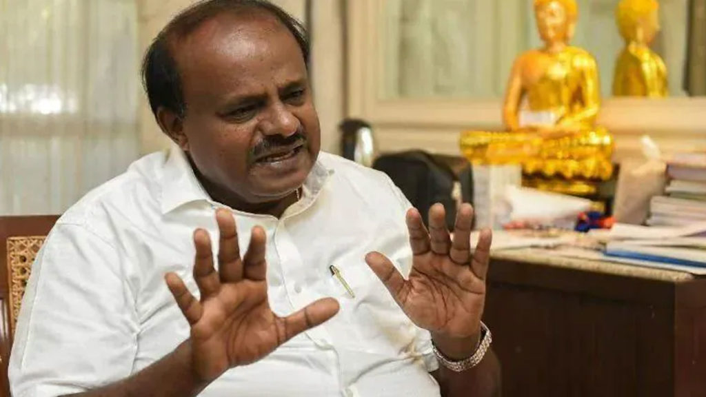 BJP spoil the atmosphere and Congress pouring petrol says kumaraswamy