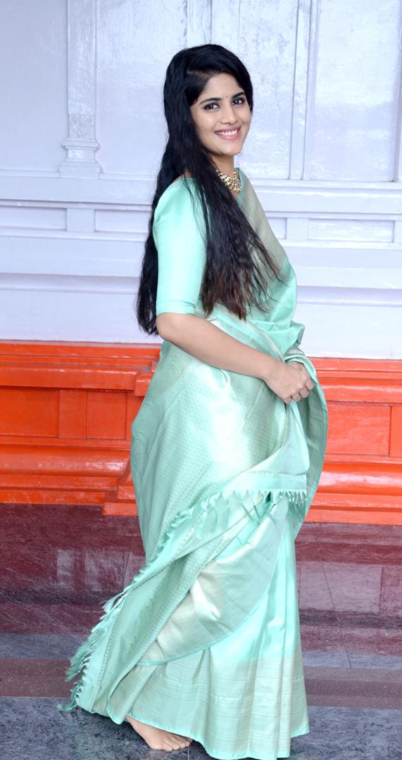 Megha Akash Mesmirizes In Saree Wear
