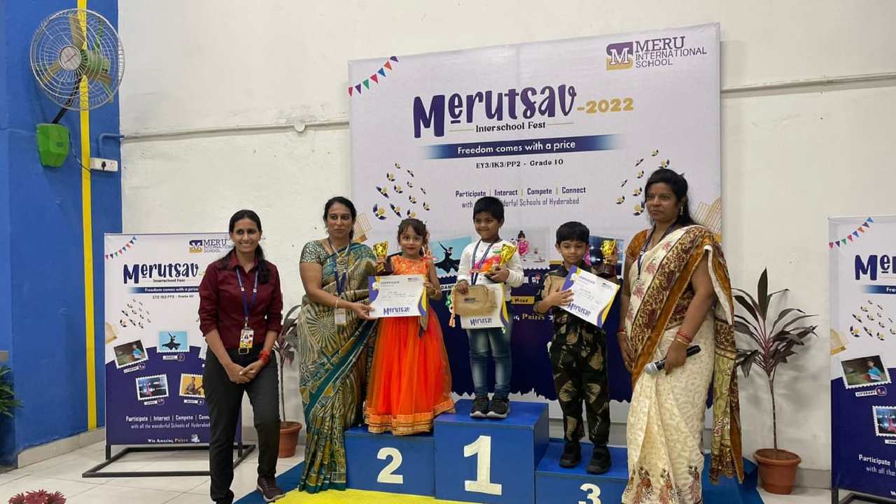 Meru International School’s Merutsav-2022: పాఠశాల విద్యార్థుల సృజనాత్మకతను వెలికితీసిన ‘మేరు ఇంటర్నేషనల్ స్కూల్’ ఇంటర్ స్కూల్ ఫెస్ట్ ‘మేరూత్సవ్’ Meru International School’s Merutsav-2022: పాఠశాల విద్యార్థుల సృజనాత్మకతను వెలికితీసిన ‘మేరు ఇంటర్నేషనల్ స్కూల్’ ఇంటర్ స్కూల్ ఫెస్ట్ ‘మేరూత్సవ్’