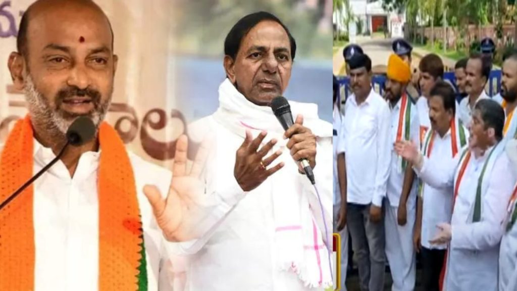 Telangana Congress leaders reacted funny to Bandi Sanjay's comments on CM KCR