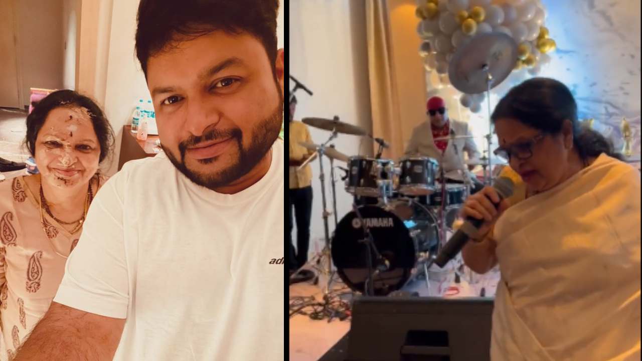 Thaman Mother Singing : 70 ఏళ్ళ వయసులో మసక మసక చీకట్లో పాడుతున్న తమన్ తల్లి సావిత్రి.. Thaman Mother Singing : 70 ఏళ్ళ వయసులో మసక మసక చీకట్లో పాడుతున్న తమన్ తల్లి సావిత్రి..