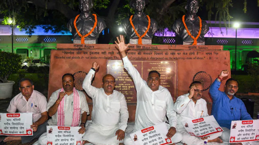 BJP MLAs will continue their overnight protest at the Delhi Assembly