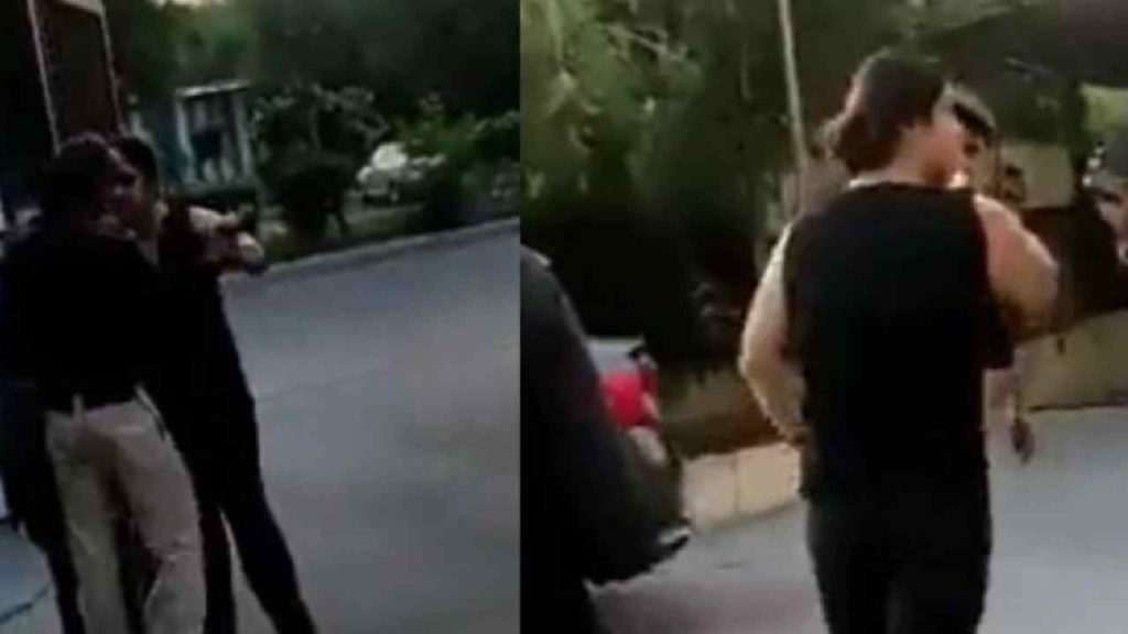 Woman abuses