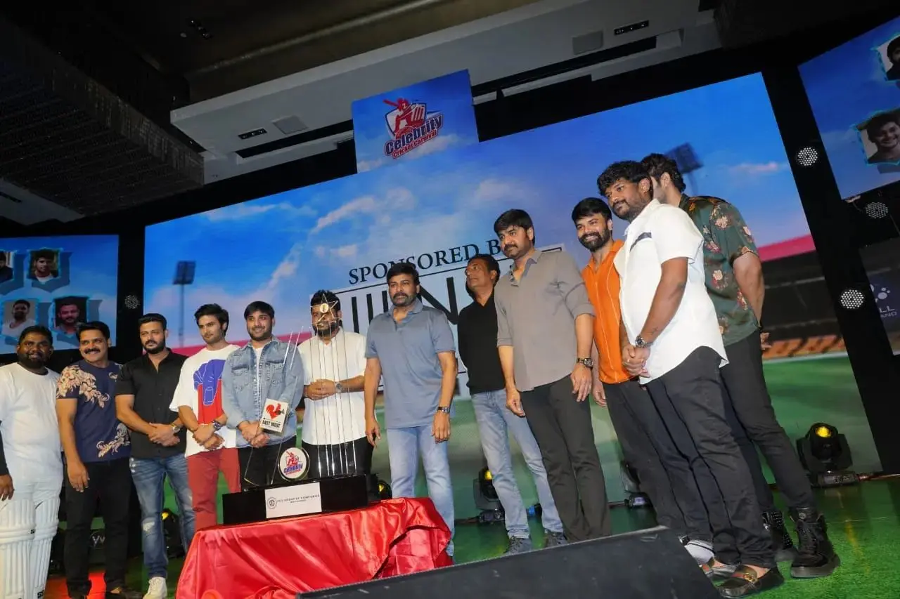 Megastar Chiranjeevi at celebrity cricket carnival Launching Event 