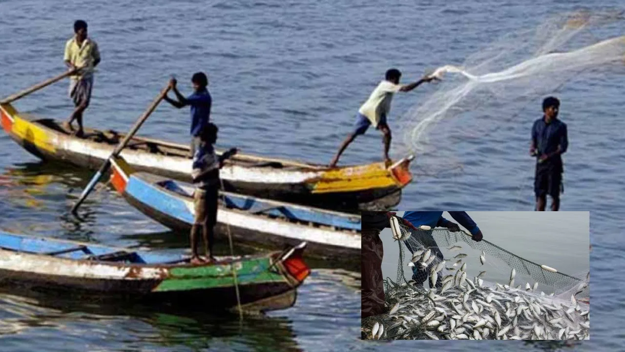 Fishing Banned : విశాఖ జిల్లా మత్స్యకార గ్రామాల్లో వలల వివాదం..సముద్రంలో చేపల వేట నిషేధం Fishing Banned : విశాఖ జిల్లా మత్స్యకార గ్రామాల్లో వలల వివాదం..సముద్రంలో చేపల వేట నిషేధం