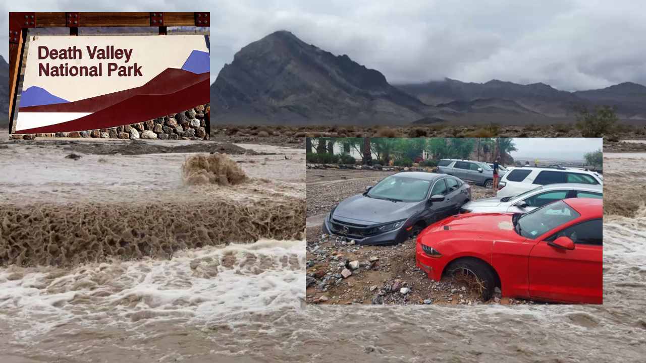 floods In Death Valley : మృత్యులోయలో 1000 ఏళ్లకు కురిసిన భారీ వర్షం..వరదల్లో చిక్కుకున్న 1000మంది.. floods In Death Valley : మృత్యులోయలో 1000 ఏళ్లకు కురిసిన భారీ వర్షం..వరదల్లో చిక్కుకున్న 1000మంది..