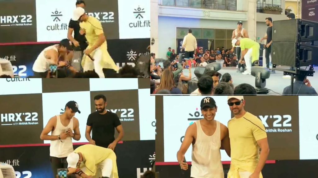 Hrithik bowed to the feet of the fan